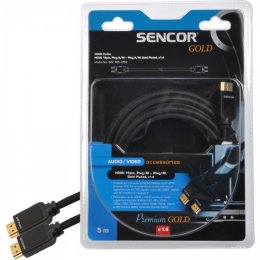 Kabel HDMI 19pin, konektor/M - konektor/M, pozlacený, V1.4 - 5m